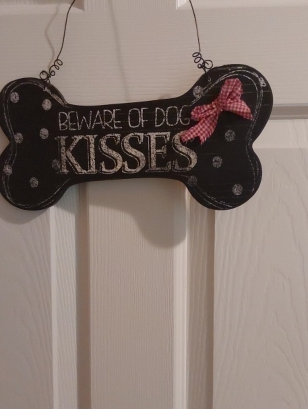 Hobby Lobby - Beware Of Dog Kisses - Wall Decor Sign